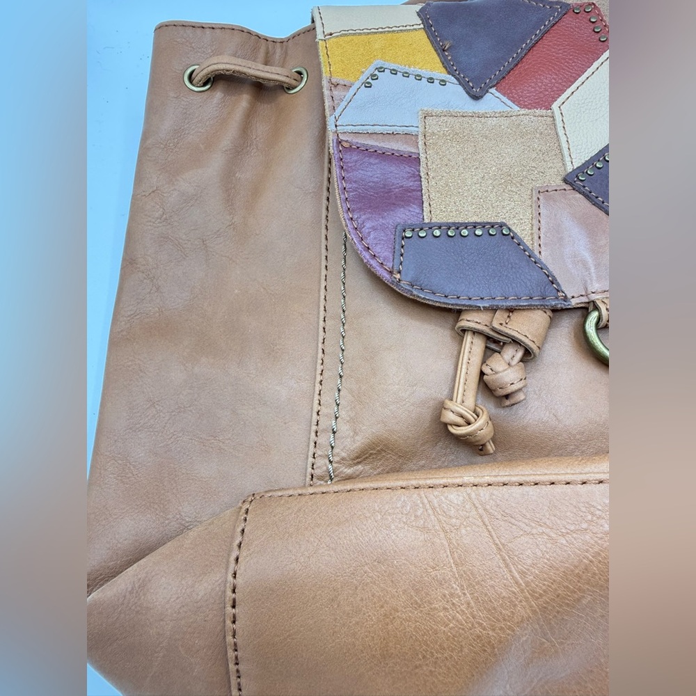 The Sak Patchwork Leather Drawstring Backpack - Picture 12 of 16